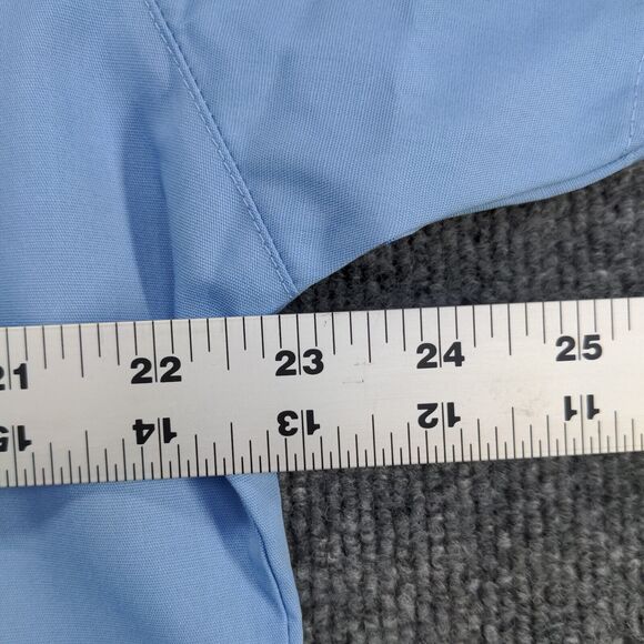 Walgreens Women's Scrub Top Blue Large Short Sleeve Front Pocket Poly Blend - Picture 13 of 13